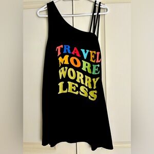 Women’s Travel More Worry Less Top. Great for vacay! Never worn.  NWOT.